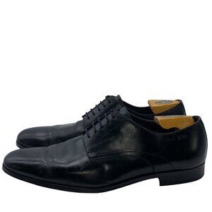 Hugo Boss Dress Shoes Black Leather Oxford Mens Size 13 Office Formal Business.